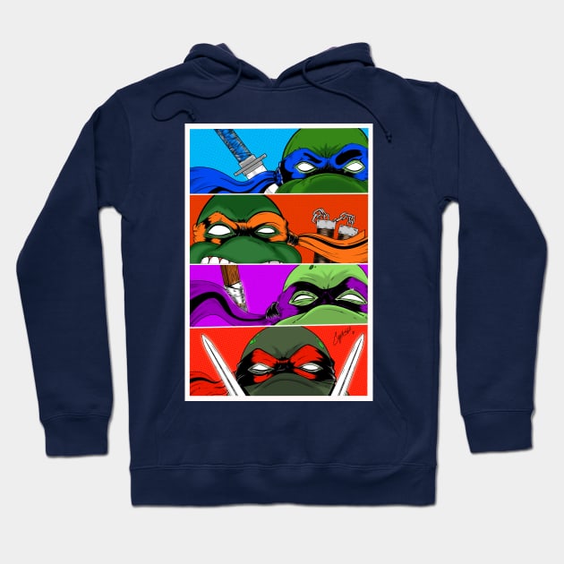 Turtle Pop! Hoodie by Joecovas